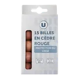 Bille protection du linge en cèdre rouge x15