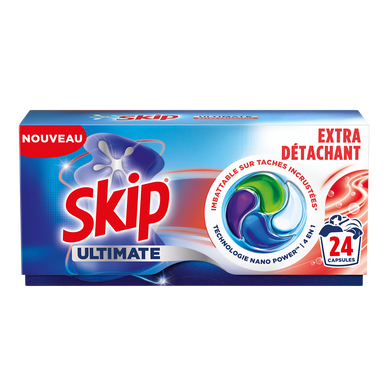Lessive Capsules EXTRA DETACHANT Ultimate SKIP- 24 capsules