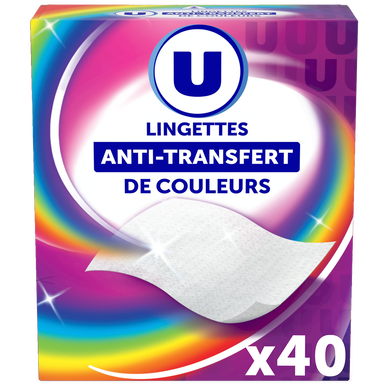 Lingettes Anti-Transfert de couleurs x40