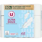 Papier toilette ultra moelleux blanc 3 plis  12 rouleaux