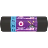 Sacs poubelle 100% recyclé coulissants - 30L - x20