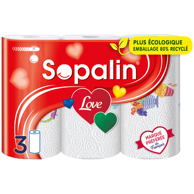Essuie-Tout SOPALIN Love decore fsc x3