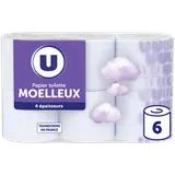 Papier toilette ultra doux blanc 4 plis  x6