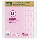 Papier toilette blanc 2 plis  9 rouleaux