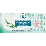 Lingettes désinfectantes sans javel multi-usages fraîcheur eucalyptusx25