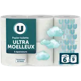 Papier toilette 5 plis maxi, 6=9 rouleaux
