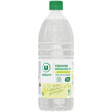 Vinaigre ménager parfum citron 14° 1l.