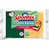 Gratte éponge efficacité anti-bactérienne SPONTEX, x2