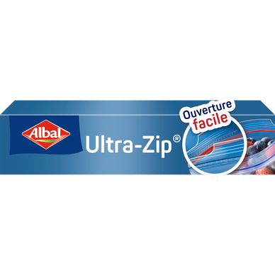 Sacs congélation ultra zip moyens modèles 70% ressource recyclée ALBAL3L x15
