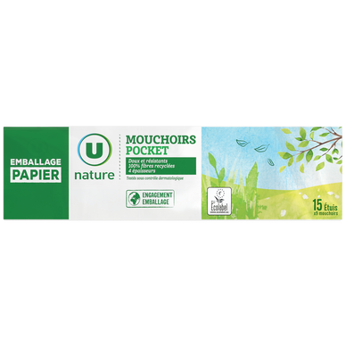 Mouchoirs étuis compacts x15
