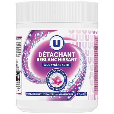 Détachant reblanchissant oxygène actif en poudre  pot de 500g