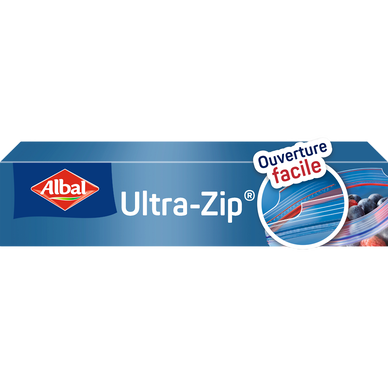 Sacs congélation ultra zip petit modèle 70% ressources recyclées ALBAL1L x20