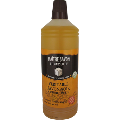 Savon noir de Marseille liquide MAITRE SAVON DE MARSEILLE, 1l