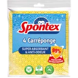 Eponges Carréponges anti-bactéries SPONTEX x4