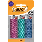 Briquets maxi décor J26 sous blister BIC, x3