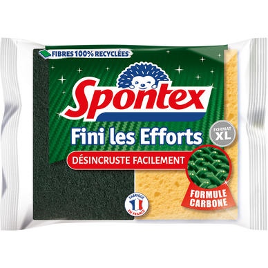 Éponges grattantes fini les efforts format XL SPONTEX, x2