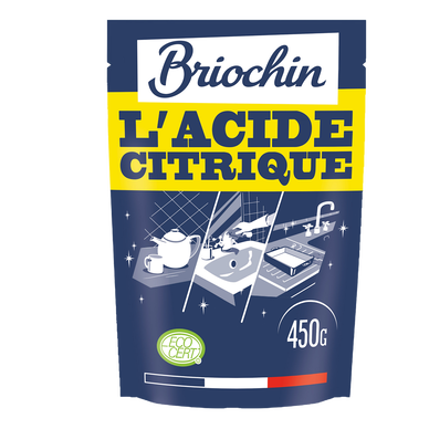 Acide citrique écocert, JACQUES BRIOCHIN, doypack, 450g
