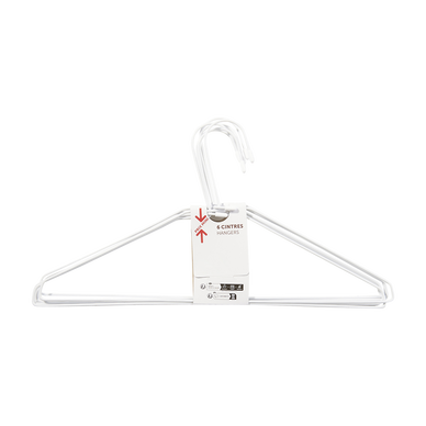 Cintre fil acier plastifié x6 - PRIX MINI