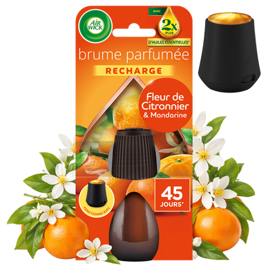 Désodorisant Recharge essential mist fleur de citronnier&mandarinier AIR WICK, 20ml