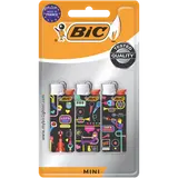 Briquets mini décor J25 multipack sous blister BIC, x3