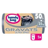 Sacs poubelle gravats 80% plastique recyclés HANDY BAG 50L x5