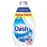 Lessive liquide DASH 2en1 envolée d'air frais 70 lavages 3.15L
