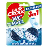 Bloc chasse d'eau WC javel Eau Bleue LA CROIX - x2
