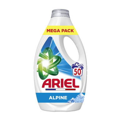 Lessive liquide ARIEL alpine 50 lavages 2,25L