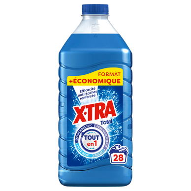 X-TRA - Lessive liquide - 4+1 - 28 lavages - 1.26 l
