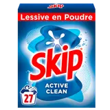 Lessive poudre active clean SKIP baril 27 lavages 1,890kg