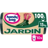 Sacs poubelle jardin 95% plastique recyclé HANDY BAGx10 100L x10