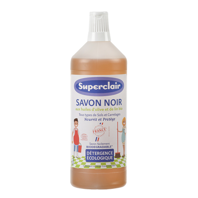 Savon noir olive lin SUPERCLAIR 1l