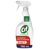 Spray nettoyant 5 en 1 cuisine & salle de bain ecolabel CIF 750ml