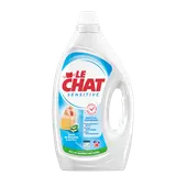 Lessive LE CHAT sensitive savon de Marseille & aloe vera 38 lavages 1,71L
