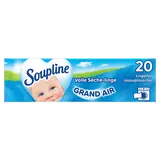 Adoucissant lingettes Sèche-linge Grand Air SOUPLINE, x20