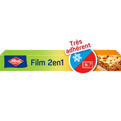 Film alimentaire 2 en 1 ALBAL, 20m