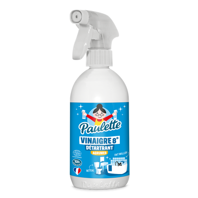 Nettoyant ménager anticalcaire au vinaigre citron PAULETTE - Spray 500ml