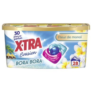 Lessive X-TRA triocaps évasion Bora Bora x28