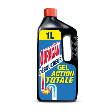 Gel déboucheur action totale OURAGAN, 1l
