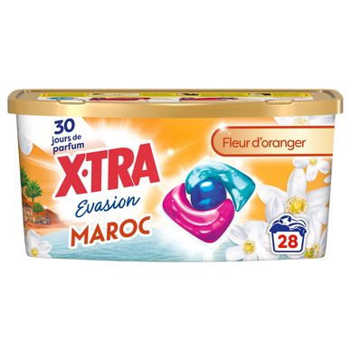 Lessive X-TRA triocaps évasion Maroc x28