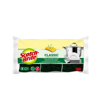 Éponge grattante verte SCOTCH BRITE, x3
