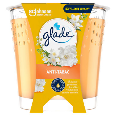 Bougie Parfum d'ambiance anti-tabac GLADE 112g