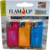 Briquets tronic curve mini color FLAM'UP, x3