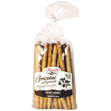 Grissini artigianali aux olives noires FLORELLI, 300g