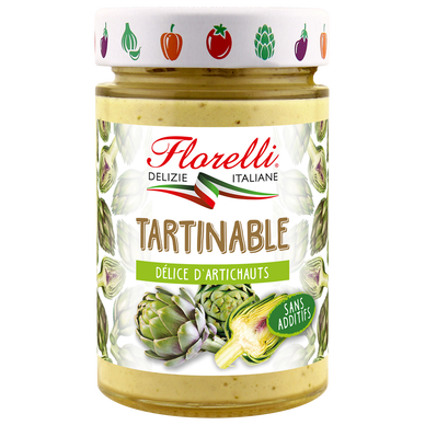 Délice d'artichauts FLORELLI, pot en verre de 190g