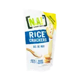 Biscuits apéritifs Crackers sel de mer N.A rice, sachet 85g