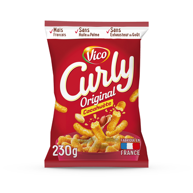 Biscuit apéritif CURLY cacahuète party, 230g