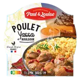 Plat cuisiné Poulet yassa et boulgour, PAUL & LOUISE, barquette 300g