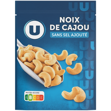 Noix de cajou sans sel ajouté U sachet de 150g