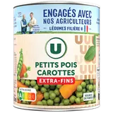 Petits pois extra fins et jeunes carottes - Boîte de 530g net égoutté